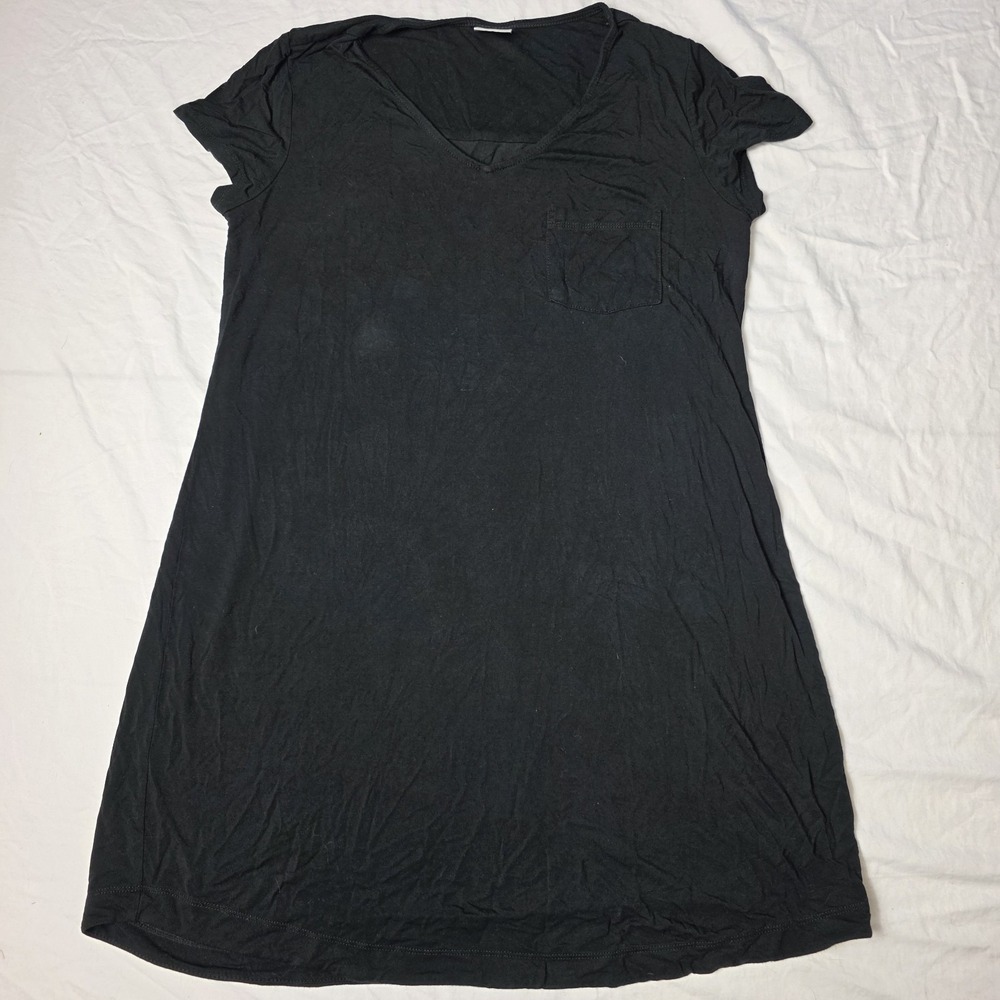 soma cool nights women's sleepshirt nightgown black small